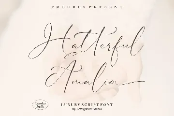 Hatterful Amalia Luxury Script Font