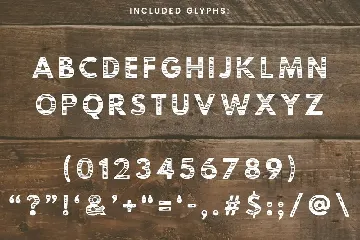 Timber Hitch Font + Bonus Nature Elements