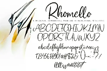 Rhomello font