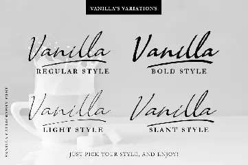 Vanilla - Modern Calligraphy Font