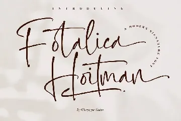 Fotalica Hoitman Signature Font