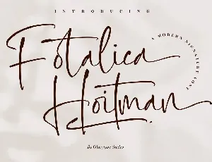 Fotalica Hoitman Signature Font