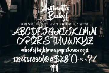 Authentic Besky font