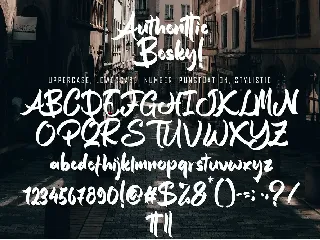 Authentic Besky font