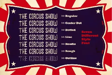 The Circus Show - Carnival Display Font