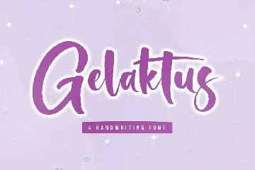 Gelaktus Handwritting Font