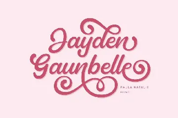 Paula Natalie - Playful Script Font