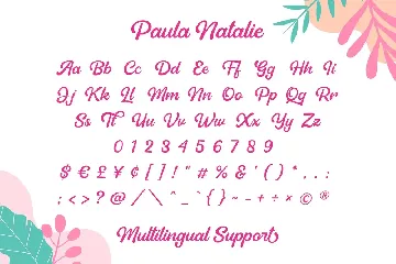 Paula Natalie - Playful Script Font