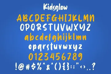 Kidsglow font