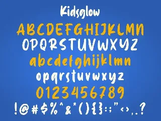 Kidsglow font