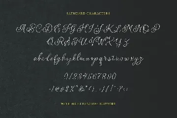 Bitterdine - Natural Calligraphy Script font