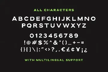 Downey - Powerful Wide Sans font