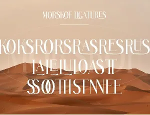 MORSKOF Ligature Serif Typeface font