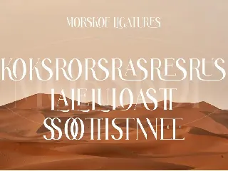 MORSKOF Ligature Serif Typeface font