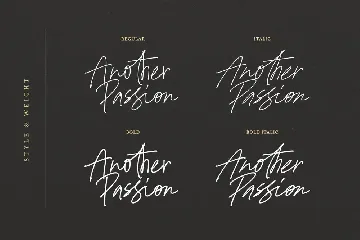 Another Passion - Handwritten Font Family