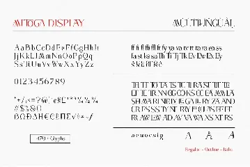 Mitoga display font