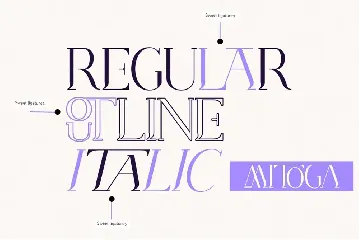 Mitoga display font