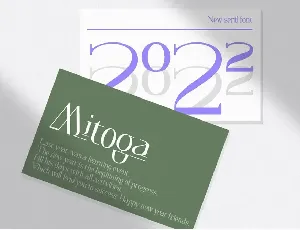 Mitoga display font