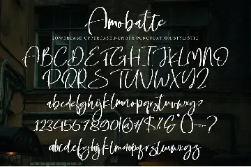 Amobatte font