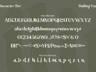 Railing font