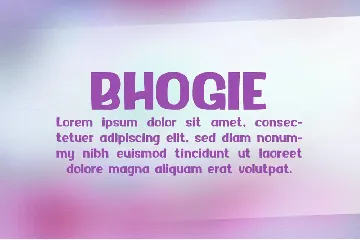 BOGHIE font