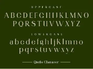 Qitello Ligature Serif Typeface font