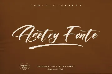 Asetry Fonte Modern Signature Font