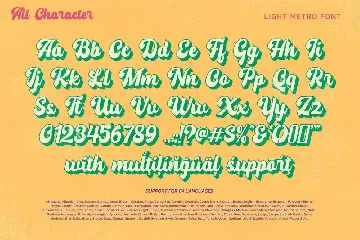 Lightmetro font