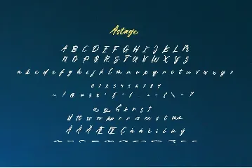 Astage font