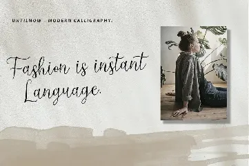 Untilnow Script Modern Calligraphy font