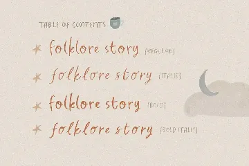 Folklore Story - Cute Font