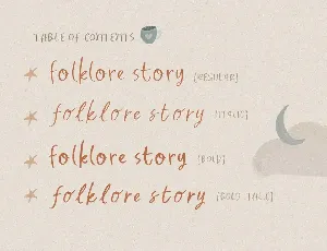 Folklore Story - Cute Font