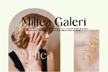 Miltea Ligature Serif Typeface font