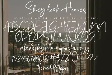 Sheyrlock Homes font