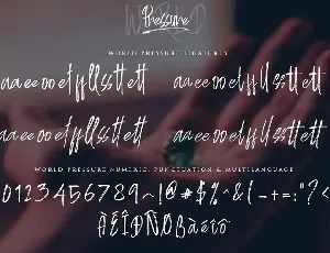 World Pressure font