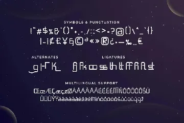 Spring Bar - A Space Futuristic Typeface font