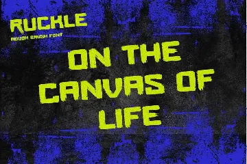 RUCKLE - Rough Brush Font