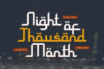 Arabic Font - Wijhatun