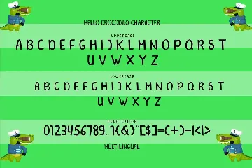 HELLO CROCODILO Display Font