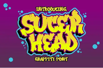 Sucer Head - Woody Graffiti Font