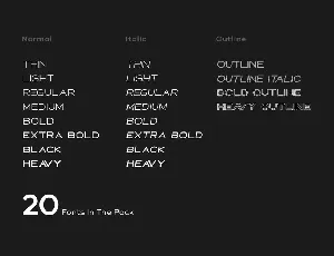 NEON - Minimal & Modern Display Typeface font