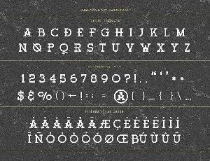 Cassanova Monoline Slab Serif font