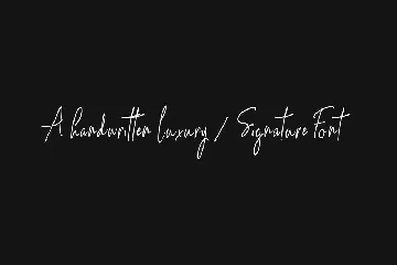 Bertha Castel - Handmade Luxury / Signature Font