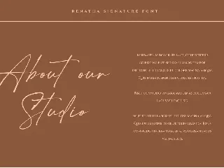 Renatha Signature Font