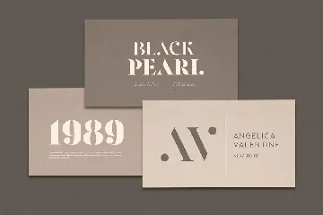 Pearlone - Stylish Stencil Serif font