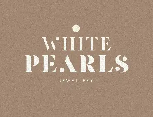 Pearlone - Stylish Stencil Serif font