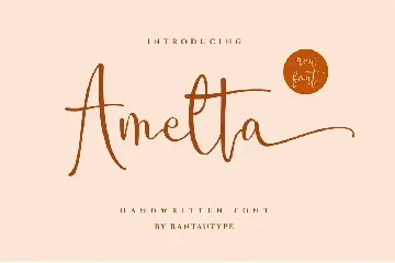 Amelta Handwritten font