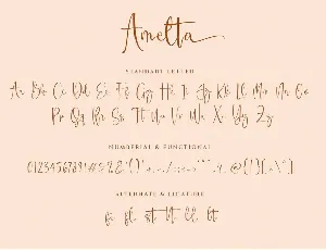 Amelta Handwritten font