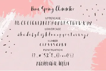 Home Spring - Handwritten Font