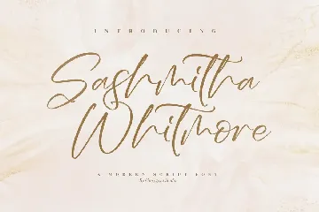 Sashmitha Whitmore Modern Script Font